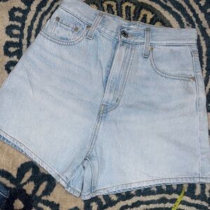 Levi's Light Blue High Loose Shorts